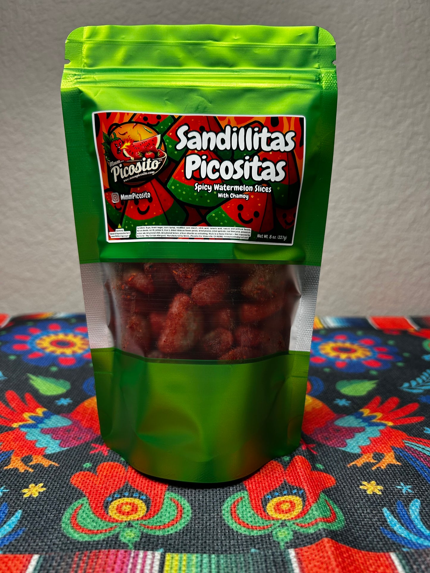 Sandillitas Picositas - Spicy Watermelon Slices 8oz (Christmas Collection)