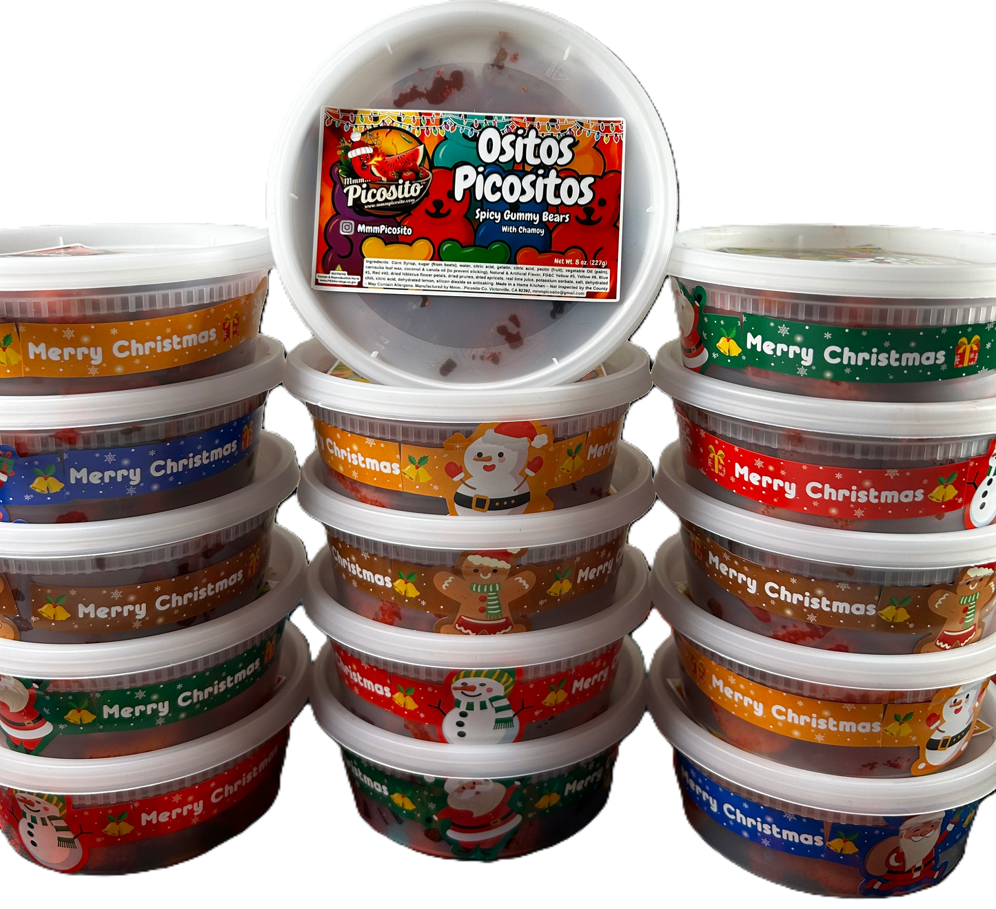 Ositos Picositos - Spicy Gummy Bears 8oz (Christmas Collection)