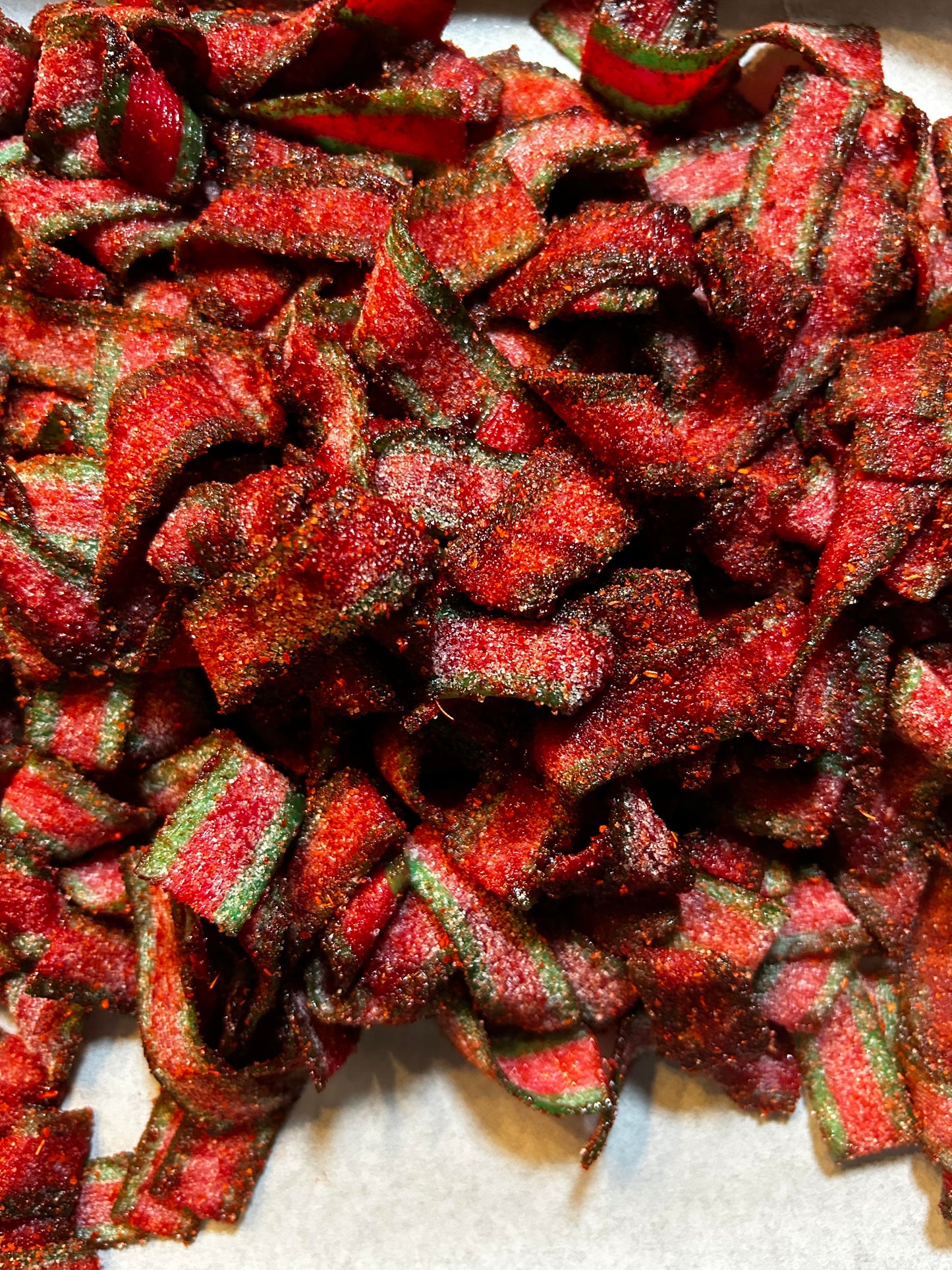 NEW ~ Cinturóncitos Picositos - Spicy Sour Watermelon Belts 6oz