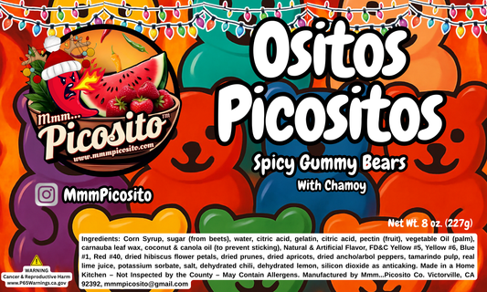 Ositos Picositos - Spicy Gummy Bears 8oz (Christmas Collection)