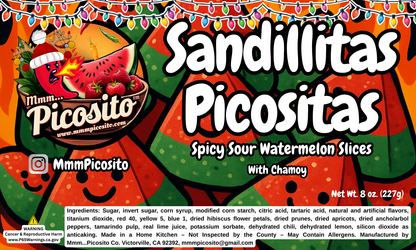 Sandillitas Picositas - Spicy Watermelon Slices 8oz (Christmas Collection)