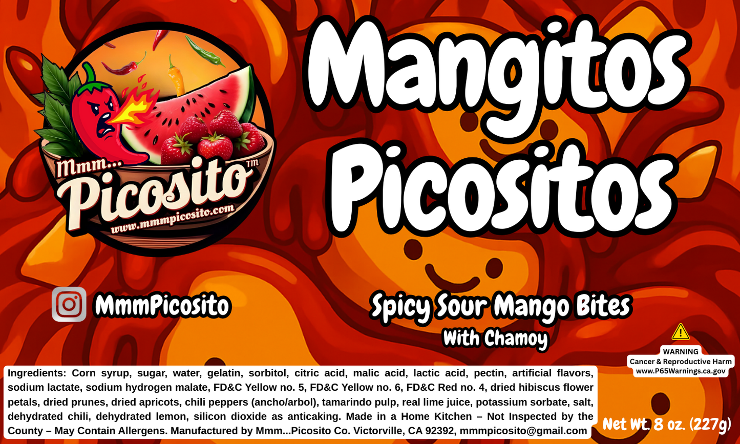 Mangitos Picositos - Spicy Sour Mango Bites 8oz